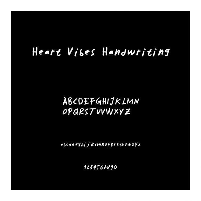 Heart Vibes Handwriting