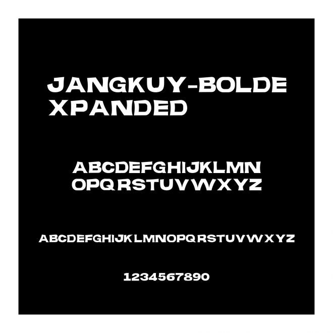 JANGKUY-BoldExpanded
