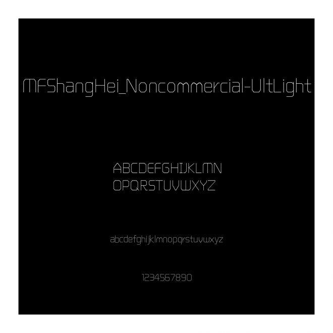 MFShangHei_Noncommercial-UltLight