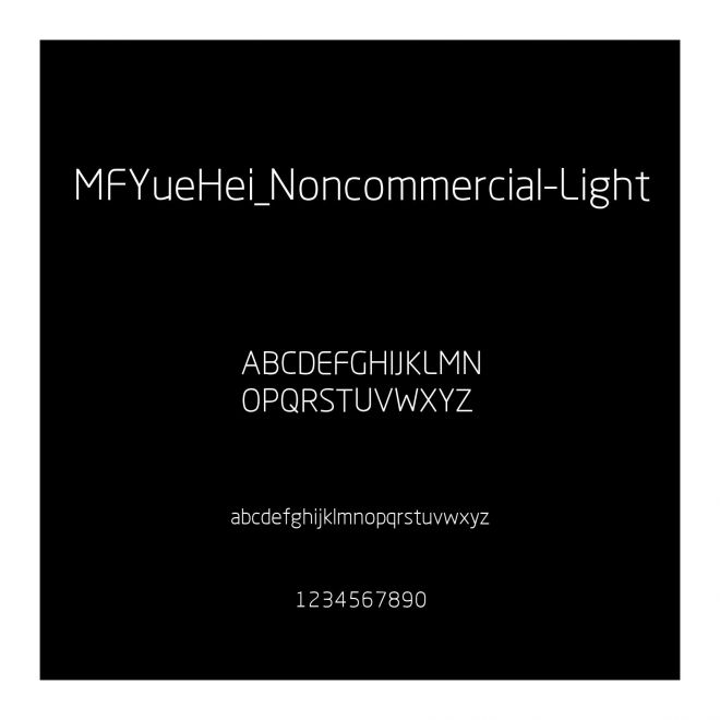 MFYueHei_Noncommercial-Light