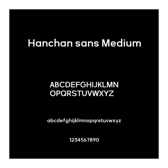 Hanchan sans Medium