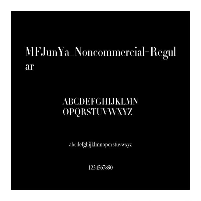MFJunYa_Noncommercial-Regular