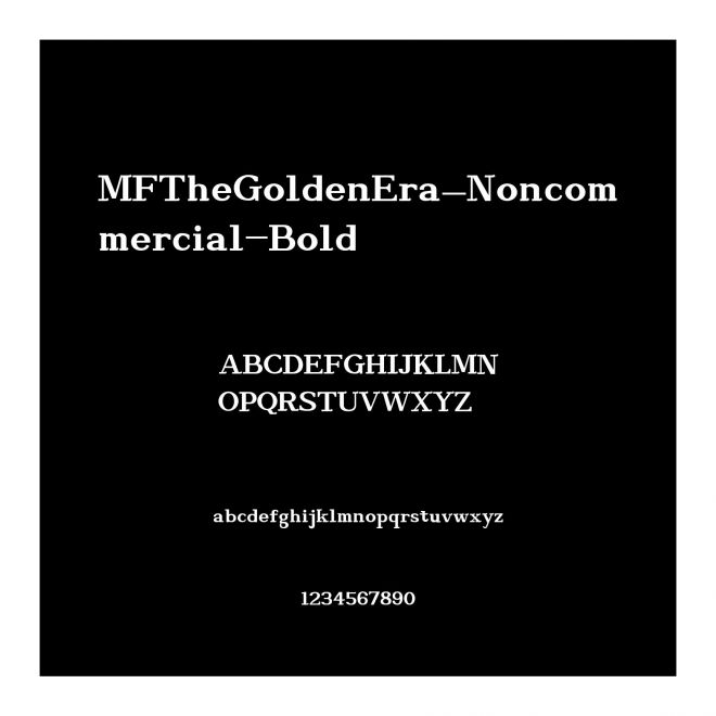 MFTheGoldenEra_Noncommercial-Bold