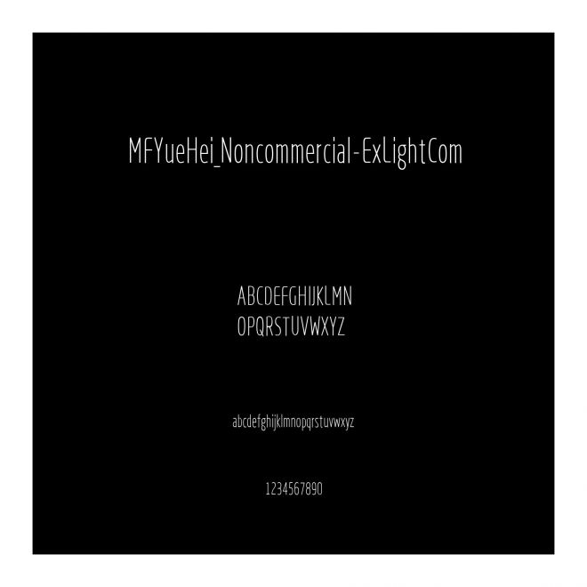 MFYueHei_Noncommercial-ExLightCom