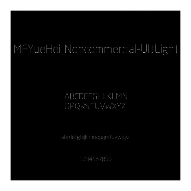 MFYueHei_Noncommercial-UltLight