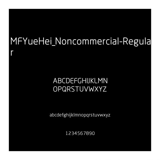 MFYueHei_Noncommercial-Regular