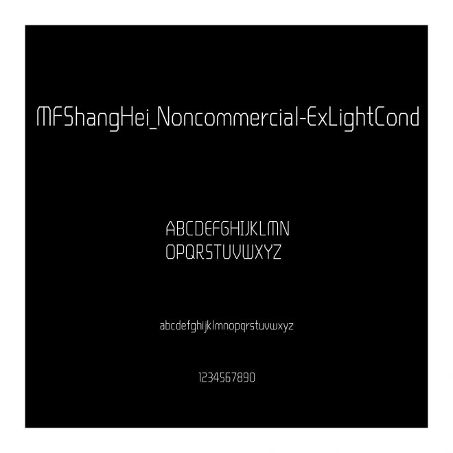 MFShangHei_Noncommercial-ExLightCond
