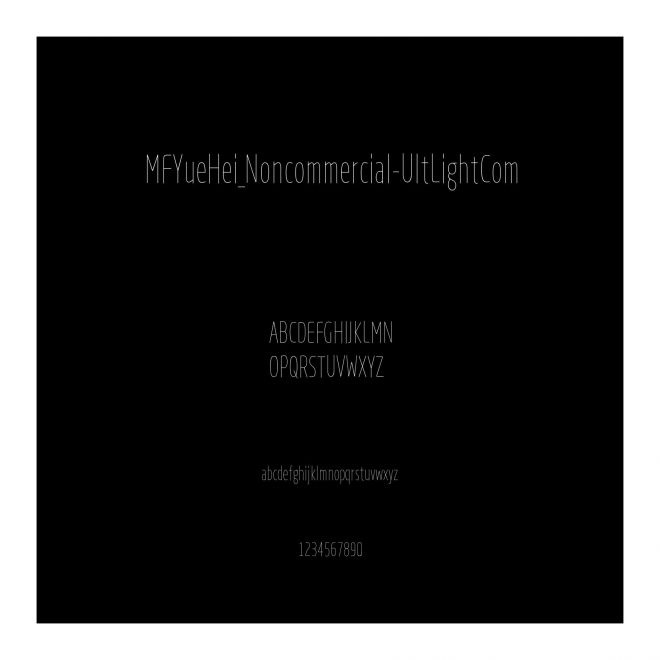 MFYueHei_Noncommercial-UltLightCom