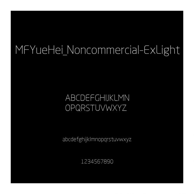 MFYueHei_Noncommercial-ExLight