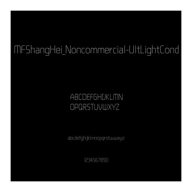 MFShangHei_Noncommercial-UltLightCond