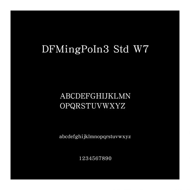 DFMingPoIn3 Std W7