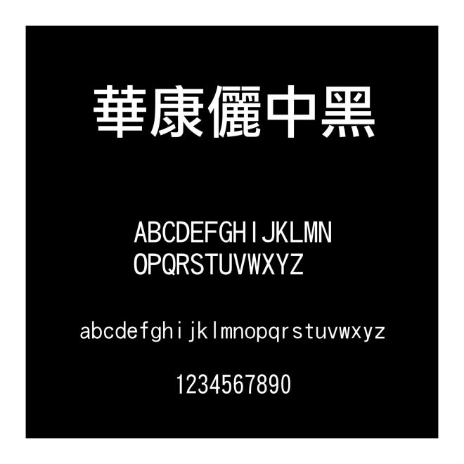 華康儷中黑