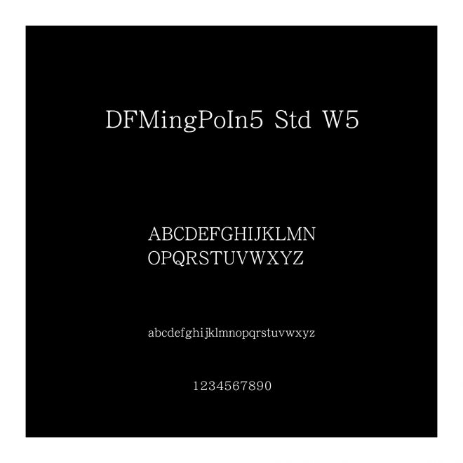 DFMingPoIn5 Std W5