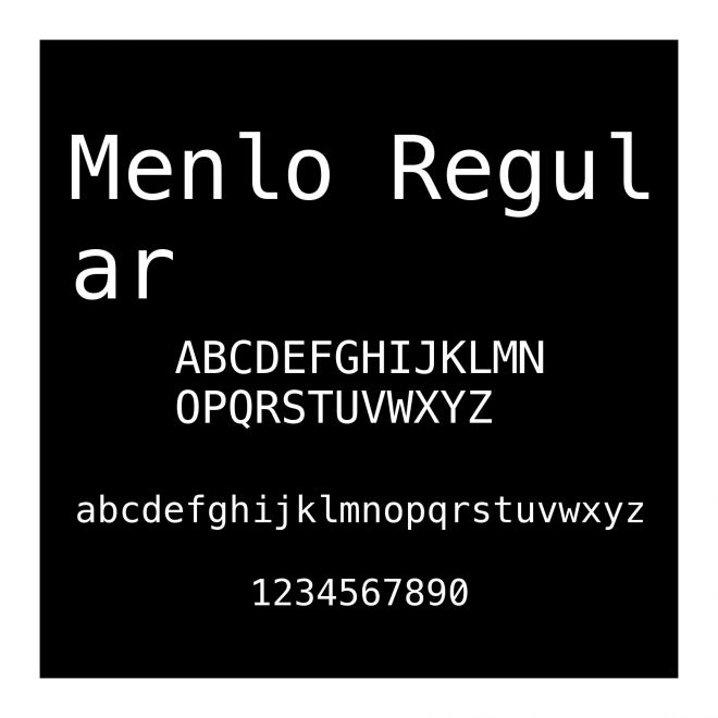 Menlo Regular
