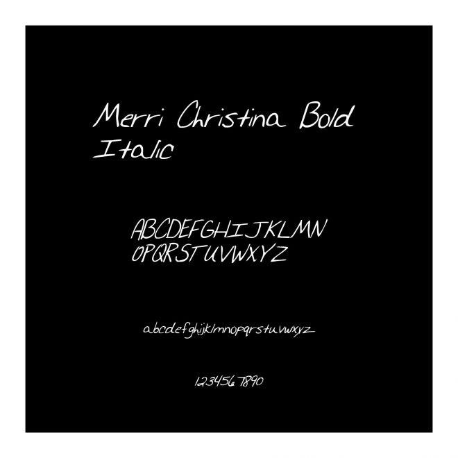 Merri Christina Bold Italic