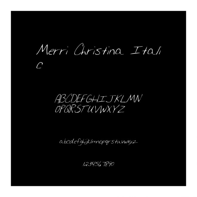 Merri Christina Italic