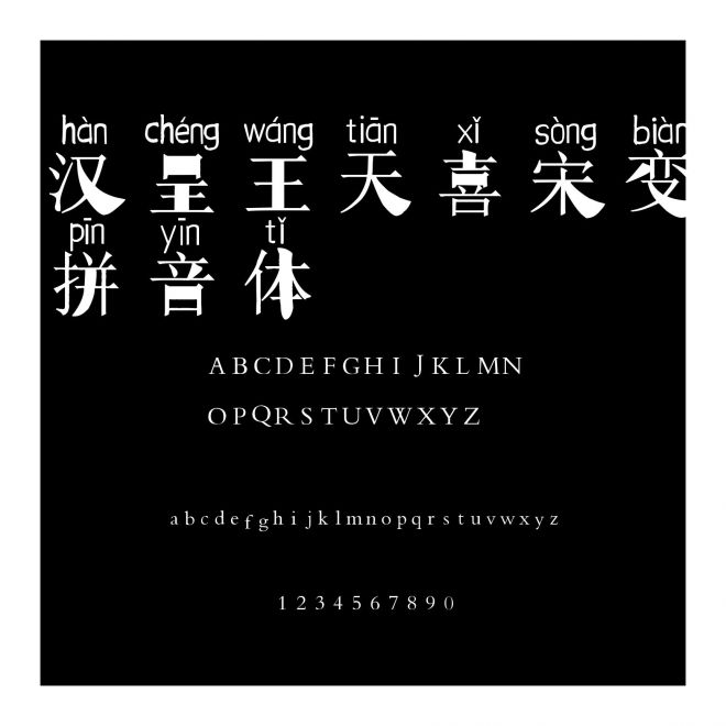 漢呈王天喜宋變拼音體