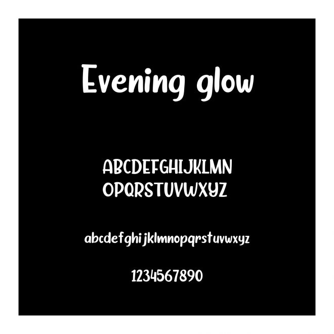 Evening glow