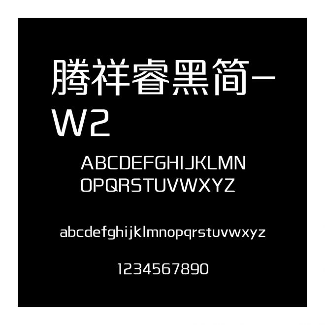 騰祥睿黑簡-W2