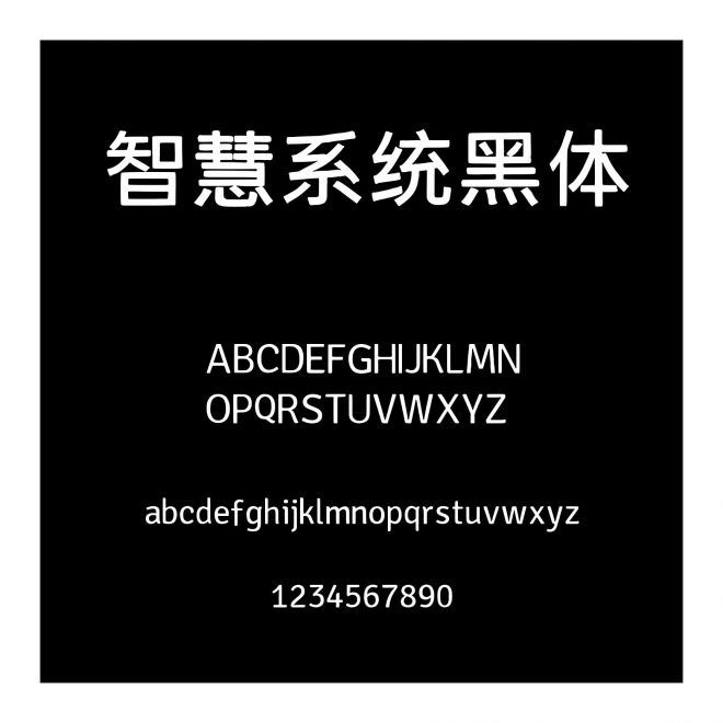 智慧系統黑體
