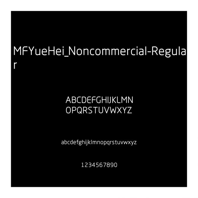 MFYueHei_Noncommercial-Regular