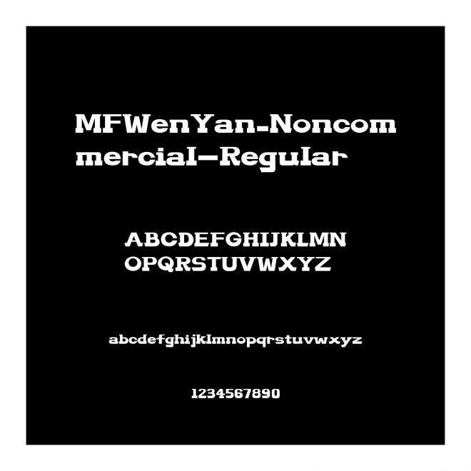 MFWenYan_Noncommercial-Regular