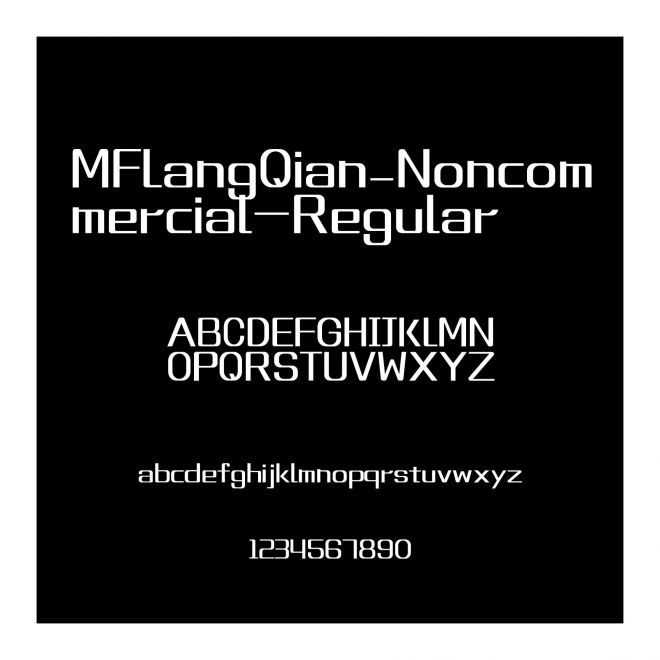 MFLangQian_Noncommercial-Regular