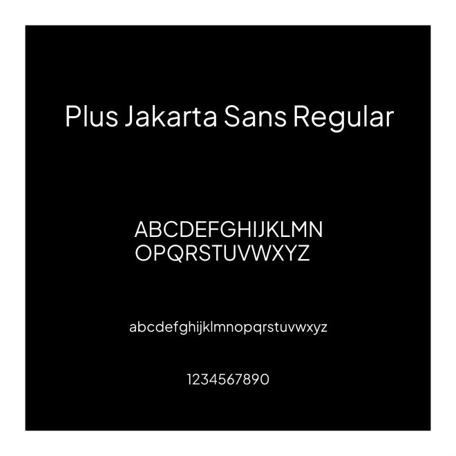 Plus Jakarta Sans Regular