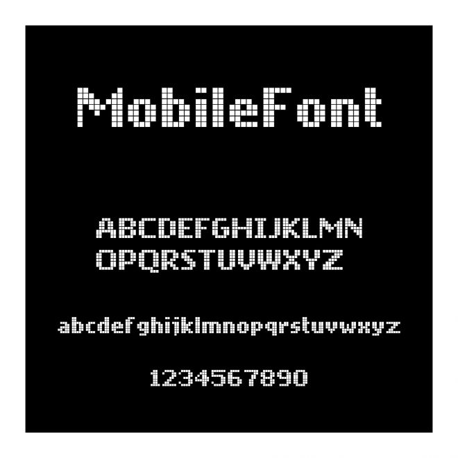 Mobile Font