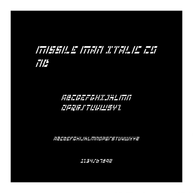 Missile Man Italic Cond
