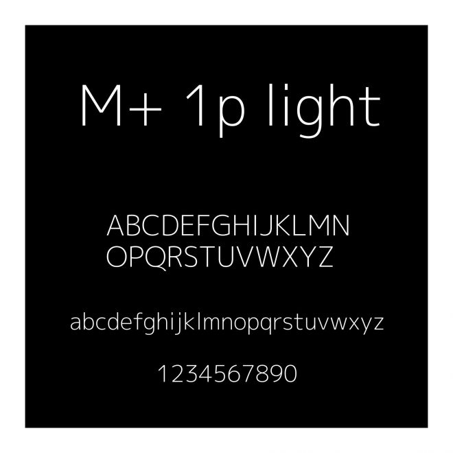 M+ 1p light