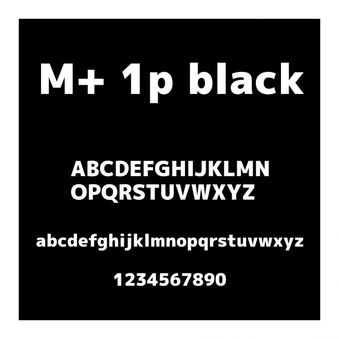 M+ 1p black