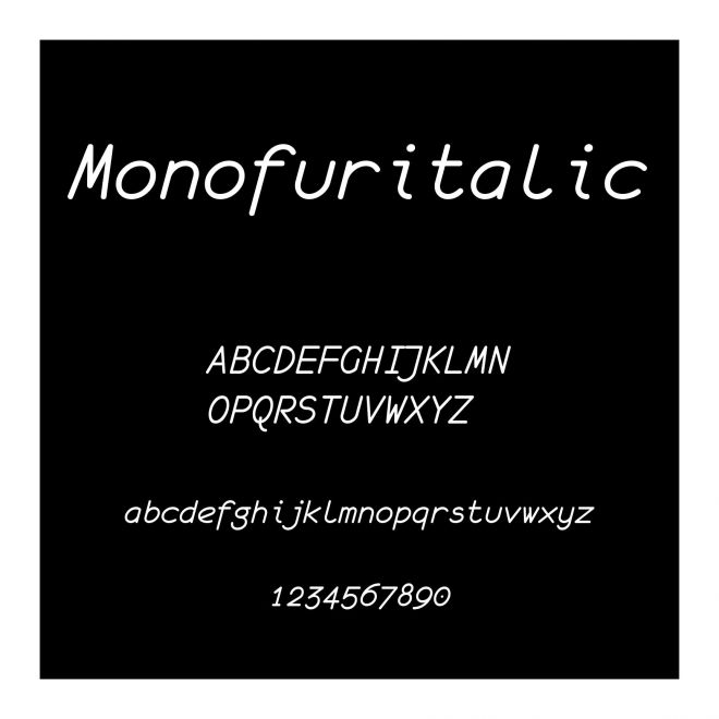 monofur   italic