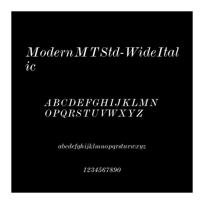 ModernMTStd-WideItalic