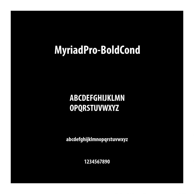 MyriadPro-BoldCond