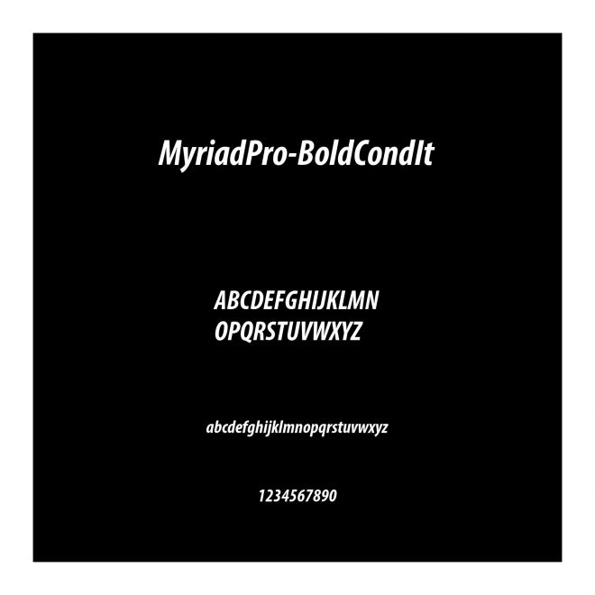 MyriadPro-BoldCondIt