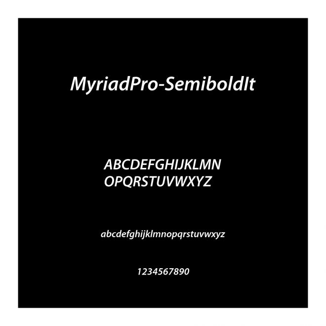 MyriadPro-SemiboldIt