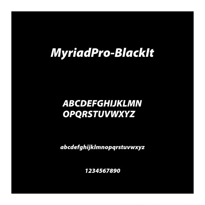 MyriadPro-BlackIt