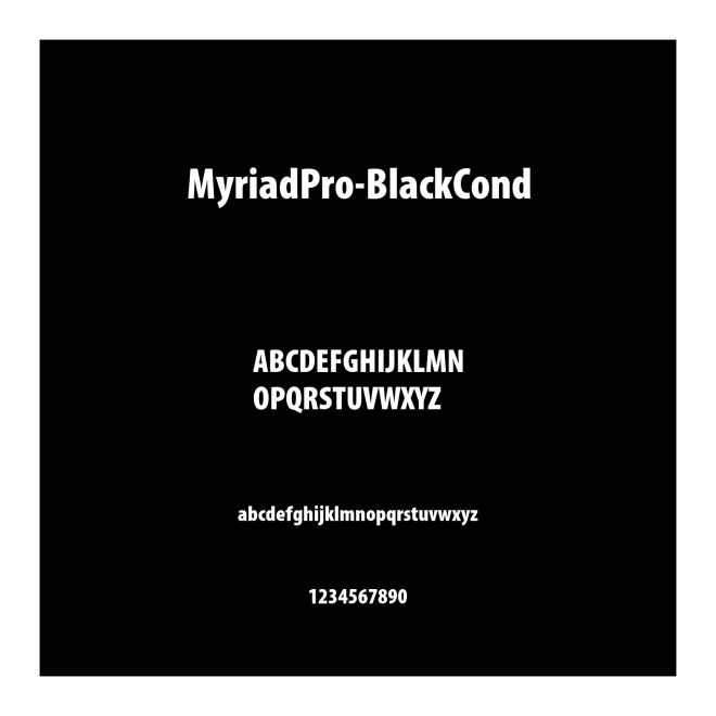 MyriadPro-BlackCond