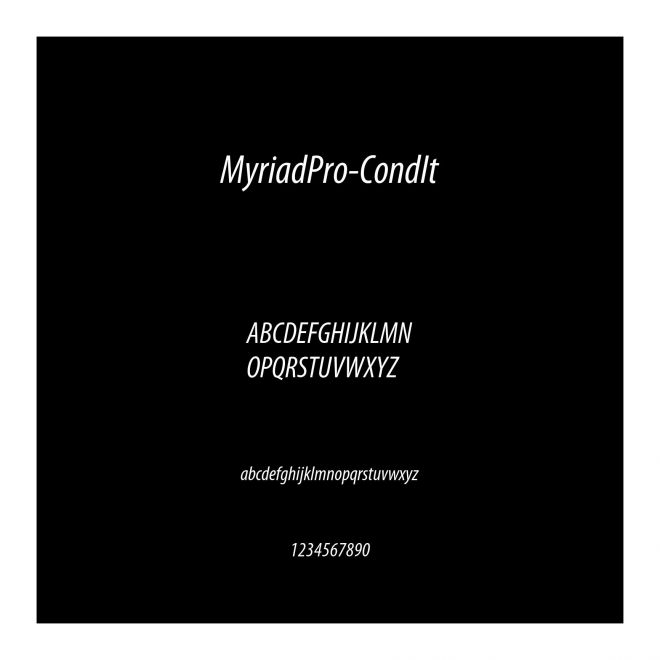 MyriadPro-CondIt