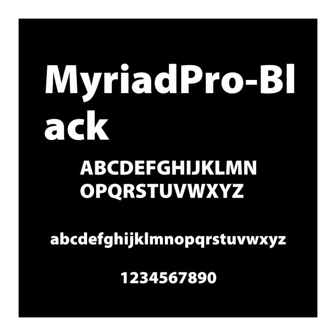 MyriadPro-Black