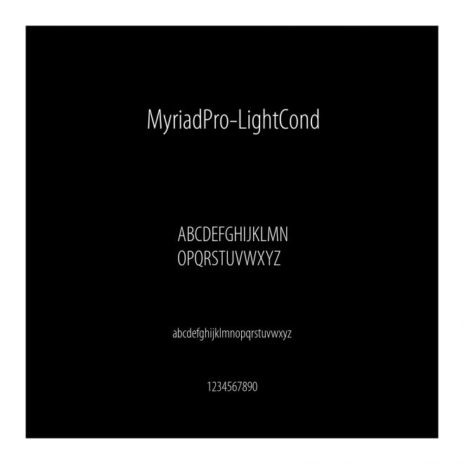 MyriadPro-LightCond