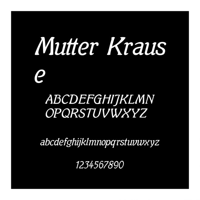 Mutter Krause