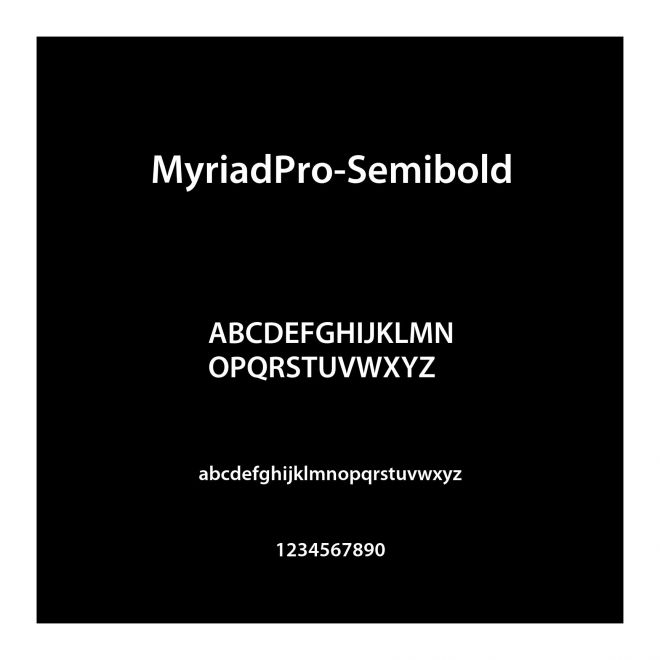 MyriadPro-Semibold