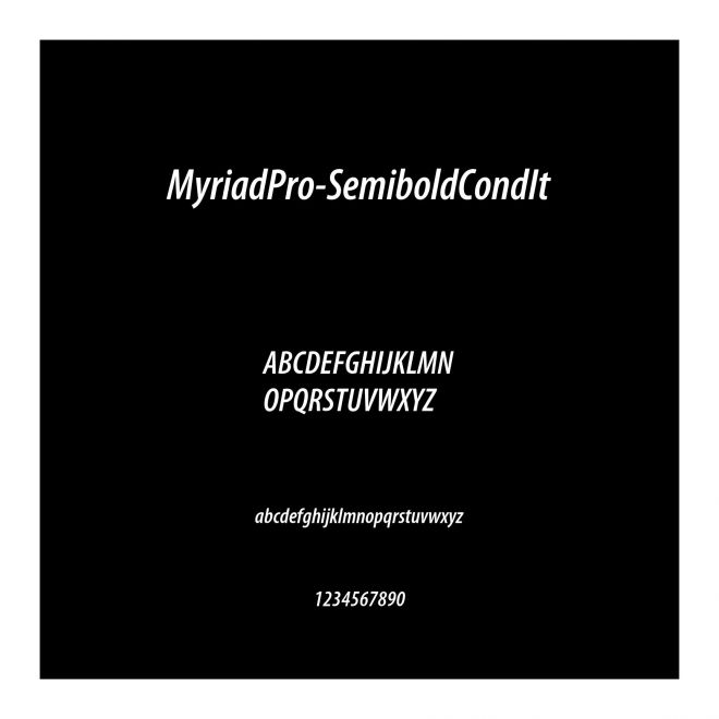 MyriadPro-SemiboldCondIt