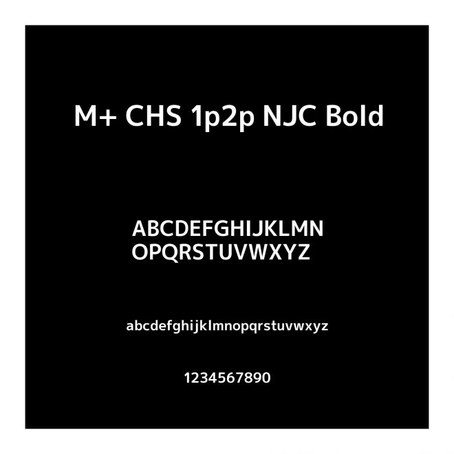 M+ CHS 1p2p NJC Bold