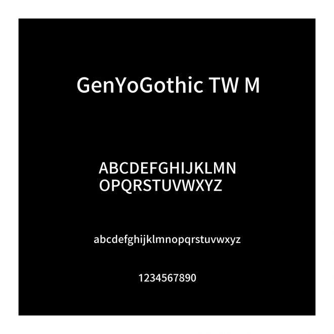 GenYoGothic TW M