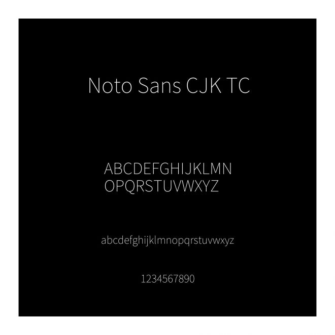 Noto Sans CJK TC