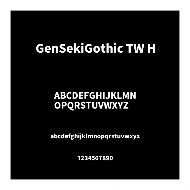 GenSekiGothic TW H
