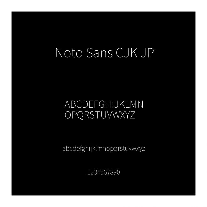 Noto Sans CJK JP